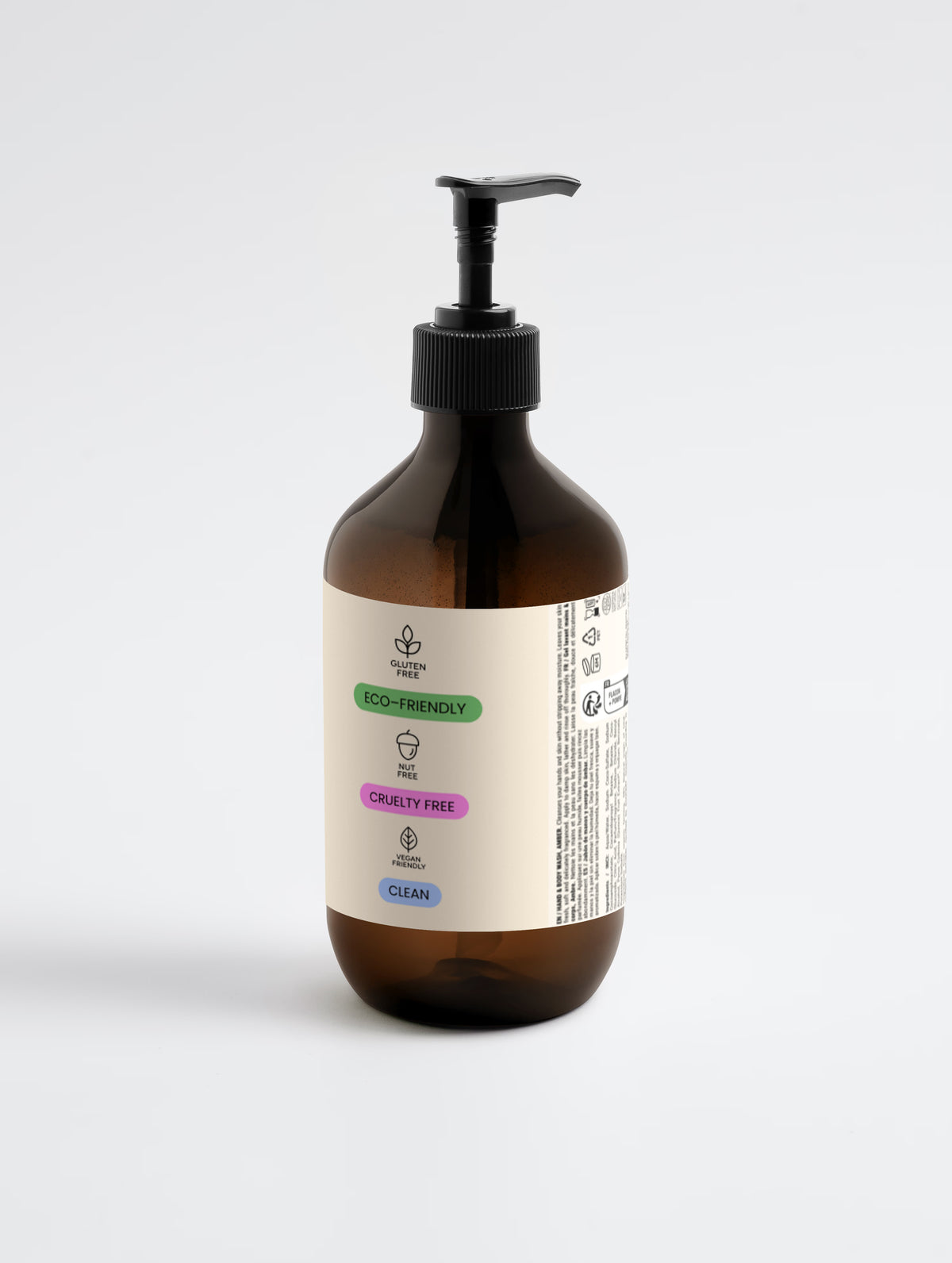 Gel de baño hidratante de pachulí y ámbar de vainilla | Limpieza cálida y reconfortante