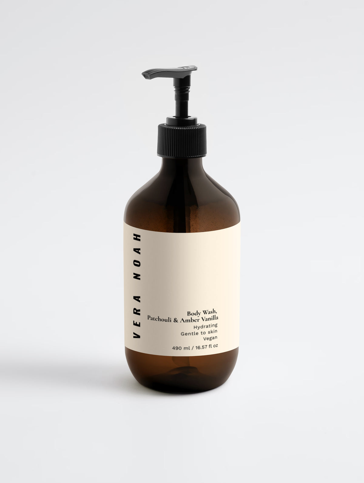 Gel de baño hidratante de pachulí y ámbar de vainilla | Limpieza cálida y reconfortante